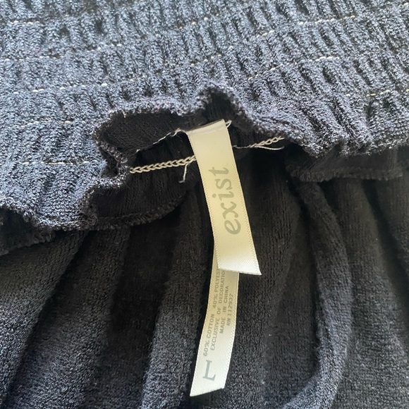 Black terry cloth smocked beach dress - Picture 3 of 3